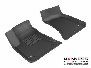 Chrysler 300/ 300C Floor Mats (Set of 2) - Front - Black by 3D MAXpider (2011-2015)